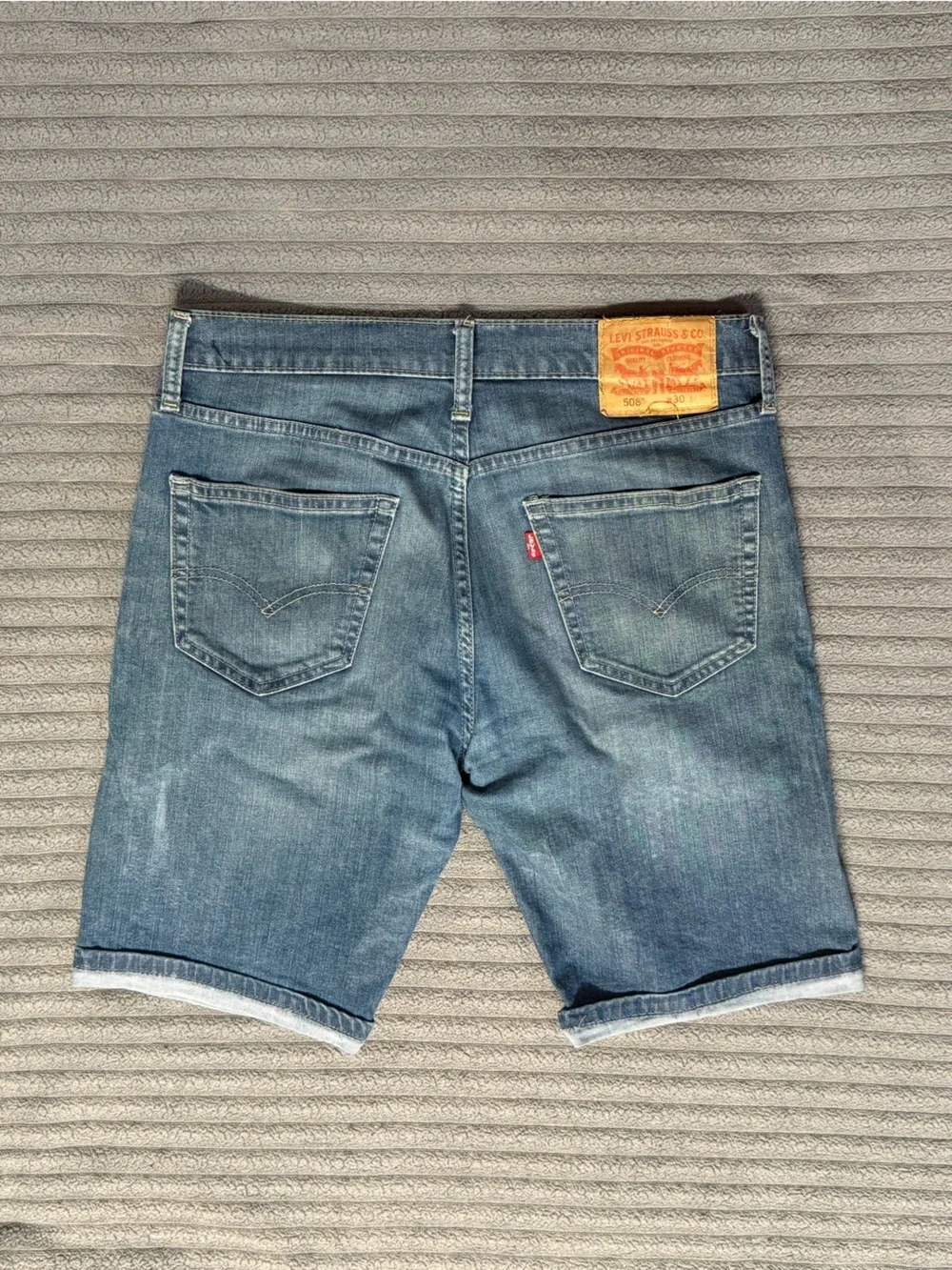 Levi's 508 Model Faded Blue Men's Slim Jean Shorts